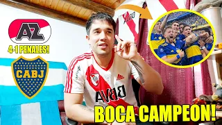 Boca vs AZ Alkmmar 😱 Reacción de un Hincha de RIVER a los PENALES 👏 FINAL INTERCONTINENTAL SUB-20