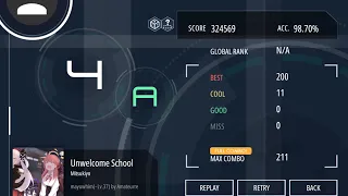 Unwelcome School - Mitsukiyo | mayuwhim | malody catch | FC + luck, hidden