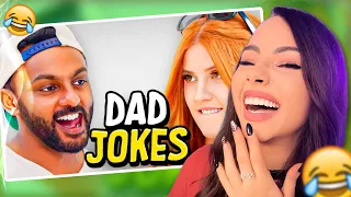 Dad Jokes | Don't laugh Challenge | Sath vs Ginger | Bunnymon REACTS