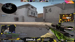 S1mple playing fpl on dust 2 [15.12.19]