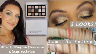 Natasha Denona Glam Eyeshadow Palette | 3 LOOKS!!!