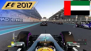 F1 2017 - 100% Race at Yas Marina Circuit, Abu Dhabi in Hamilton's Mercedes