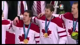 National Anthem of Canada after winning the gold medal during Olympic game.mpg