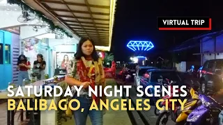 Restobars & Clubs at Diamond Subd, Balibago, Angeles City | Saturday Night Scenes | Walking Tour