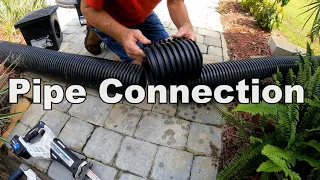 How to Join Corrugated Pipe - Pipe Connections - DIY