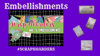 Making EMBELLISHMENTS FROM SCRAPS  |  #SCRAPHOARDERS  |  Three part video hop  |  Use what you have