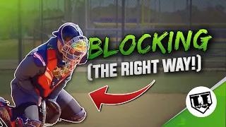 Catcher Blocking Tips & Drills (The RIGHT WAY To Block A Baseball) - Catching Drills for Blocking!