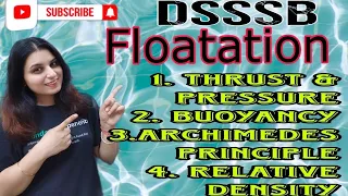 Floatation in one Shot| Archimedes' Principle| Buoyancy | Relative Density #importantforexams #dsssb