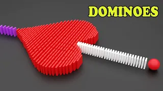 Most Relaxing Satisfying Domino Fall down Compilation Dominoes Game For Kids