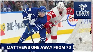 Toronto Maple Leafs' Auston Matthews one away from 70 goals, TJ Brodie's struggles hard to ignore