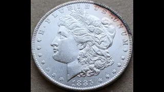 1885O Morgan dollar 1885年 アメリカ モルガンダラー銀貨