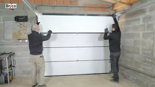 Installer une porte de garage sectionnelle - Tuto bricolage avec Robert