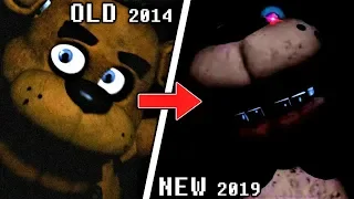 ALL FNaF VR: Help Wanted JUMPSCARES COMPARISON & EVOLUTION (FNaF 2014 to 2019)