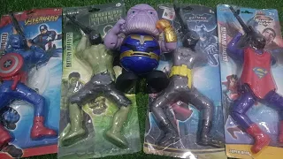 captain america hulk thanos batman superman toys unboxing