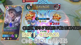 Leomord Tutorial by AVORY | One shot enemies part 1 | Mobile Legends Bang Bang |