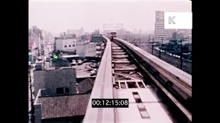 Traffic, Trains, Tokyo in 1973, HD from 16mm