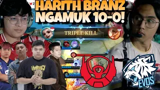 KING BRANZ HARITHNYA NGAMUK PAKE SKIN M1 !! 10-0 COY !! EVOS VS BTR MATCH 1 - PLAYOFF MPL S13