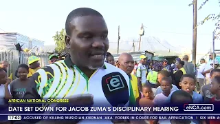 African National Congress | Date set down for Jacob Zuma's disciplinary hearing