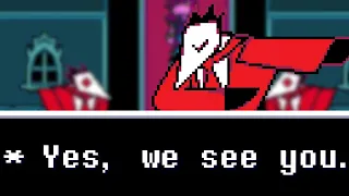 Deltarune - Talking to all of the vase room Swatchlings