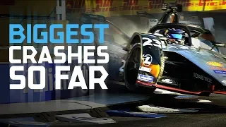 Crash Compilation: Most Dramatic Formula E Crashes Of The Season So Far