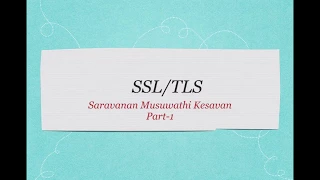 SSL/TLS Lecture Series - Episode 1