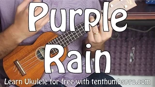 Purple Rain - Prince - Ukulele Tutorial - R.I.P. Prince Thank You!