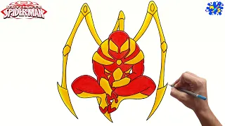Iron Spider Drawing || How to Draw Iron Spider from The Amazing Spiderman