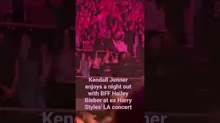 Kendall Jenner enjoys a night out with BFF Hailey Bieber at ex Harry Styles' LA concert