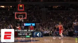 Eric Gordon beats the buzzer to give Rockets 50-point third quarter vs. Timberwolves | ESPN