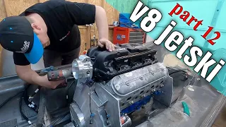 V8 ski engine assembly