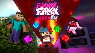 Friday Night Funkin' VS Steve & Herobrine FULL WEEK 64 [FNF Mod]