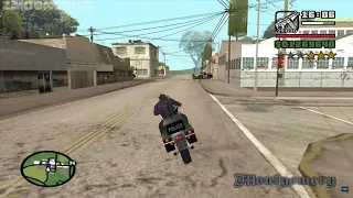 Small Town Bank with a 4 Star Wanted Level - Badlands mission 9 - GTA San Andreas