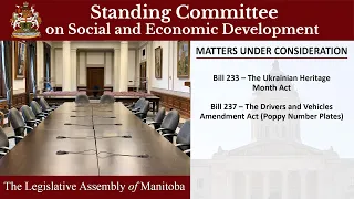 Standing Committee on Social and Economic Development - 255 - October 12, 2022