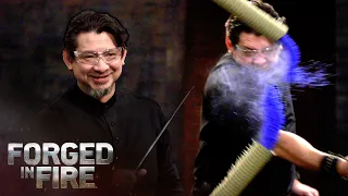 Forged in Fire: MYSTERY STEEL MAYHEM! Smiths Forge Weapons in Unique Styles (S4)