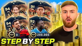 How to Make 200k Coins FAST in EAFC 24?! (0-200K step by step TRADING GUIDE) *BEST SNIPING FILTERS*