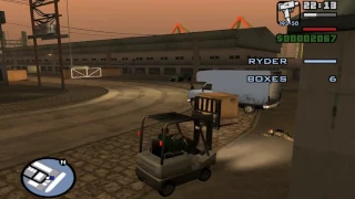 GTA SA : not every forklift works (Robbing Uncle Sam)
