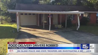 Food delivery drivers robbed at gunpoint; 2 teens arrested