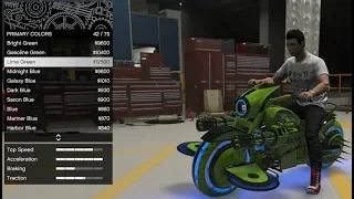 GTA 5 - Arena War DLC Vehicle Customization - Future Shock Deathbike (TRON Bike Gargoyle) and Review