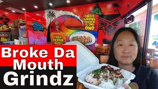 Broke Da Mouth Grindz Kapolei, Hawaii | Crispy Roast Pork | Crab Stuffed Salmon Plate Lunch