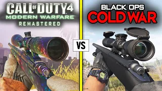 Call of Duty Black Ops COLD WAR vs MW (REMASTERED) — Weapons Comparison