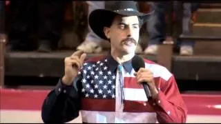 Borat's Rant And National Anthem At Rodeo