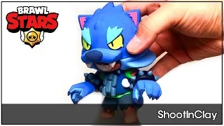 [brawlstars] How to make brawlstars werewolf leon with soft clay (clay tutorial)