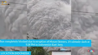 INDONESIA:Massive Mount Semeru eruption in Indonesia makes terrified locals flee