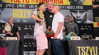 ROLANDO ROMERO FACE TO FACE WITH ISAAC PITBULL CRUZ AT THE FINAL PRESS CONFERENCE!!