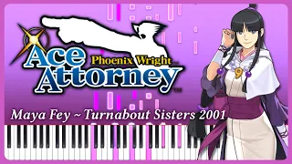 Maya Fey ~ Turnabout Sisters Theme 2001 - Phoenix Wright: Ace Attorney | Piano Cover (+ Sheet Music)