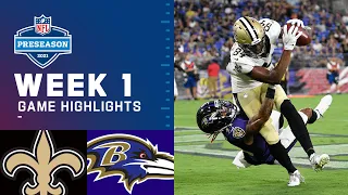 New Orleans Saints vs. Baltimore Ravens | Preseason Week 1 NFL Game Highlight