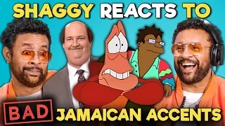 Shaggy Reacts To BAD Jamaican Accents In TV And Movies (The Office, The Little Mermaid, Futurama)