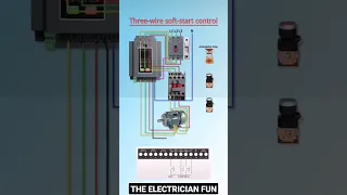 three wiar soft start control |motor connection | #viral #electrician #subscribe #shortsp2 #shorts