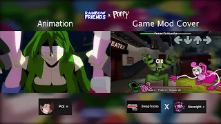 Rainbow Friends Blue and Green vs Mommy Long Legs pt. 10 | Pol Animation Side by Side