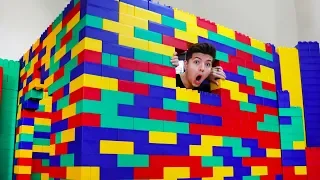 I Built A House Using Giant Lego Blocks!